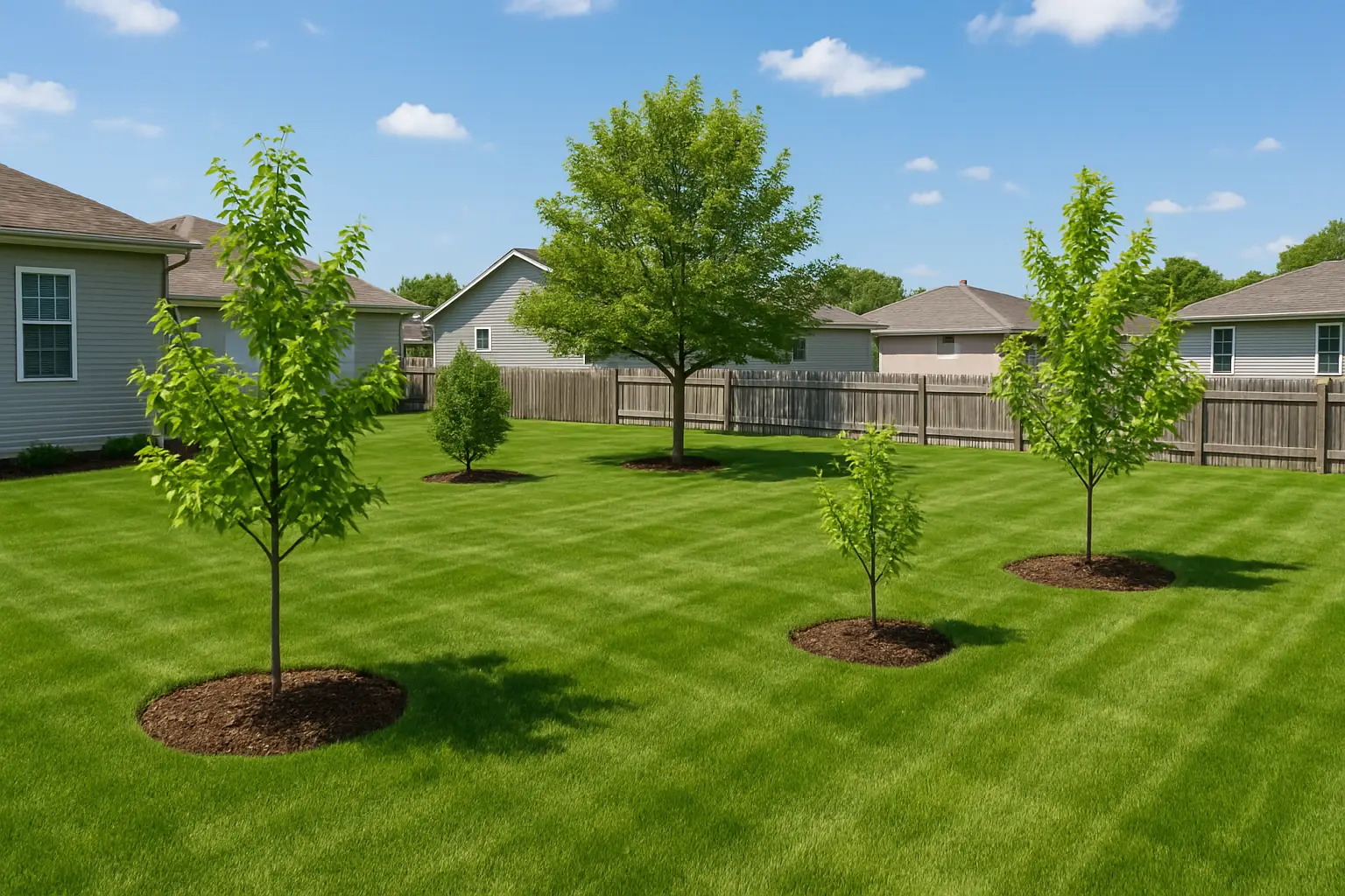 beautiful yard, tree sprayed in grand island ne